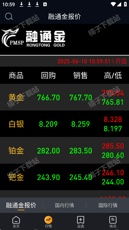 融通金贵金属行情app下载安装安卓版