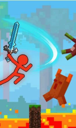 火柴人工艺战斗冒险游戏安卓版下载(Stickman Vs Craftland) V2.2.2截图2