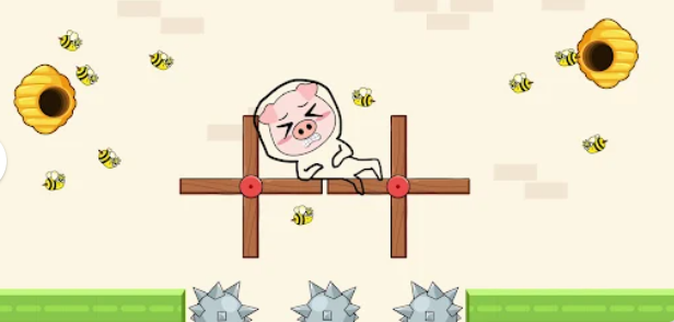 疯狂猪猪画线救援游戏安卓最新版(Crazy Piggy) V1.1.4截图1