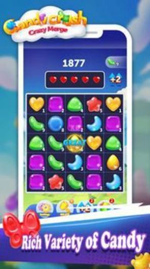 Candy Crush Crazy Merge游戏中文版 V1.0.4截图1