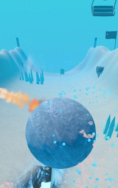 地滚雪球游戏中文版(Roll The Snowball) V1.0截图1