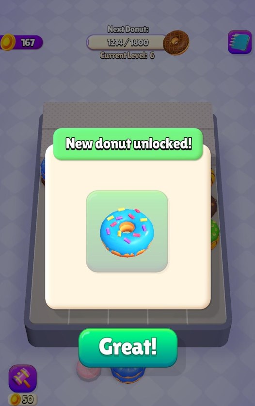 拿滋排序消游戏最新版(Donut Stack) V0.1截图2