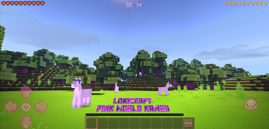 LokiCraft粉红世界卡哇伊游戏官方版 V1.0截图1