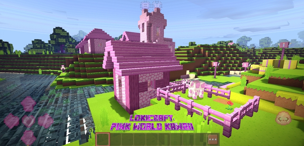 LokiCraft粉红世界卡哇伊游戏官方版 V1.0截图2