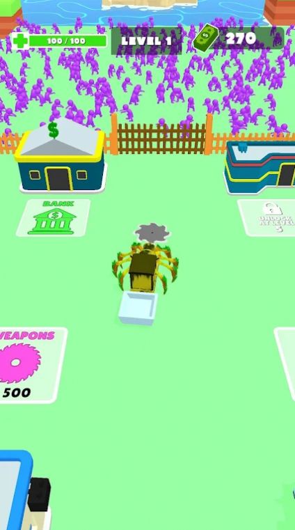 蜘蛛列车僵尸攻击游戏安卓版 V0.1截图1