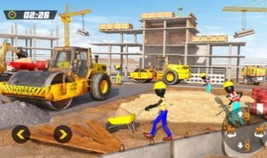 斯蒂克人城市建筑挖掘机游戏最新版 V8.6.2截图1