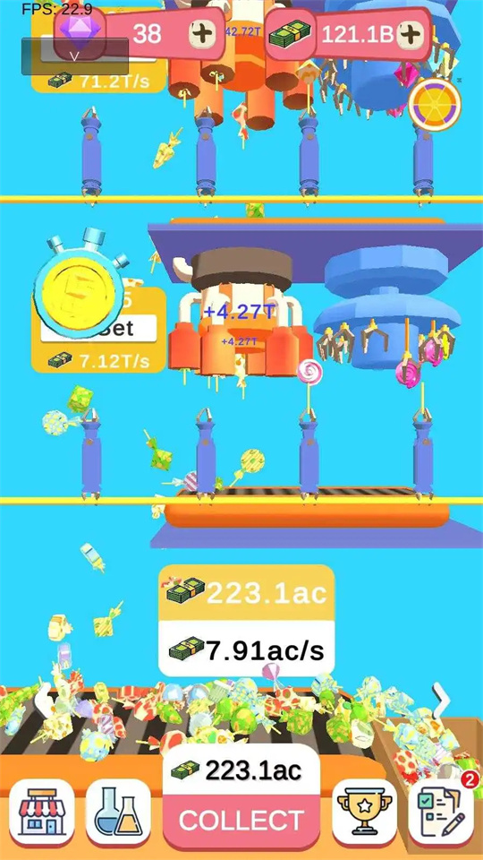 闲置的棒棒糖工厂游戏中文手机版 V1.0.1截图2