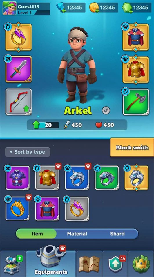 弓箭手地牢和怪物游戏官方版 V0.0.1截图1