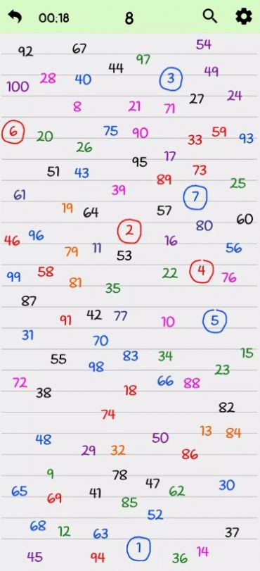 找出数字1到100游戏官方版 V1.28截图2