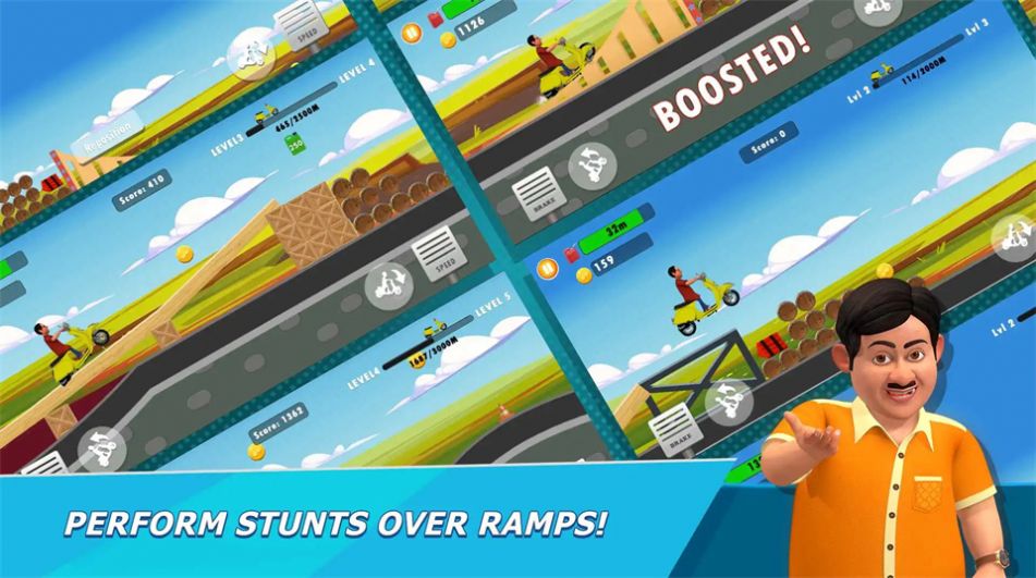 比德滑板车比赛游戏手机版 V1.0.36截图2