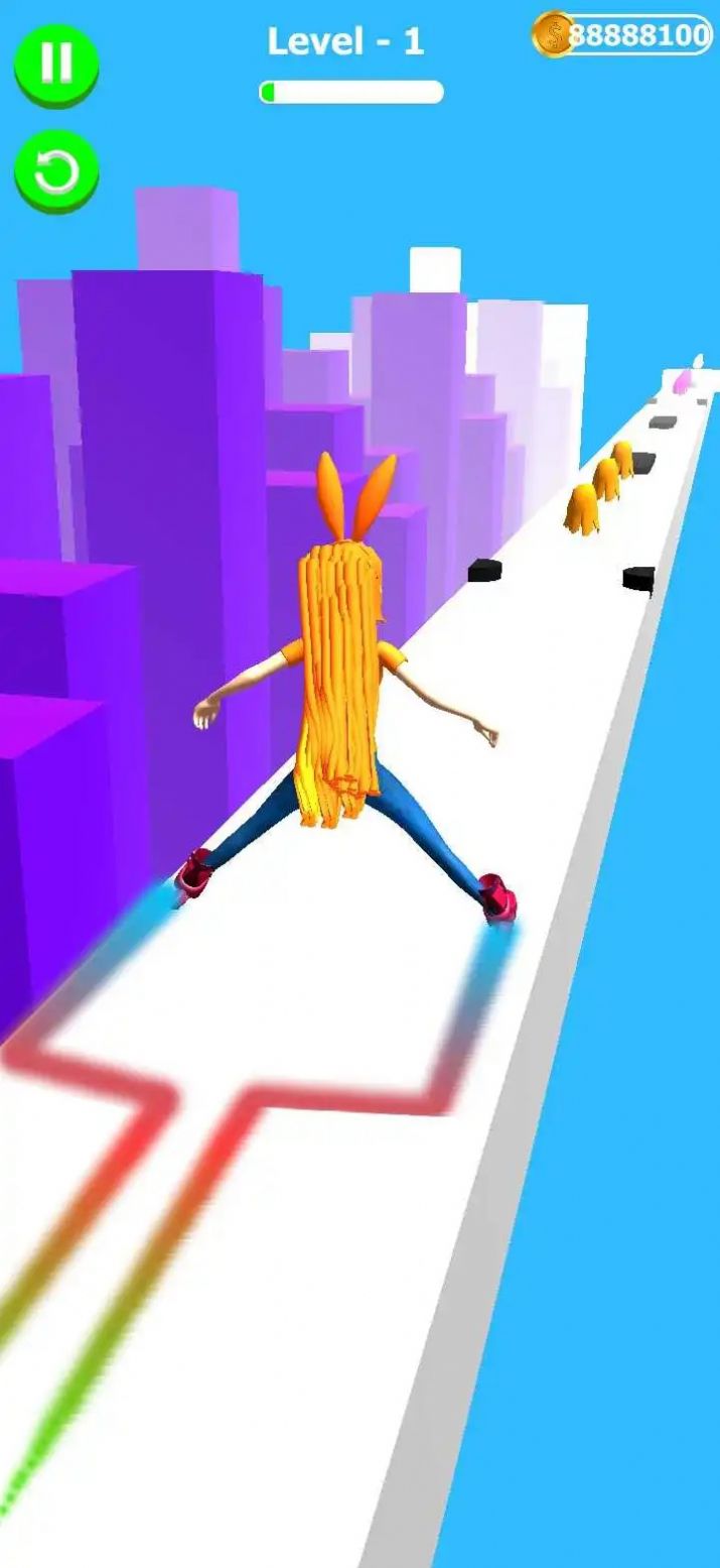 头发挑战跑步者游戏官方正式版 V1截图1