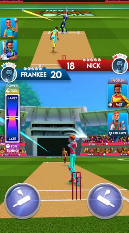 板球争霸游戏中文手机版(Stick Cricket Clash) V1.1.0截图2