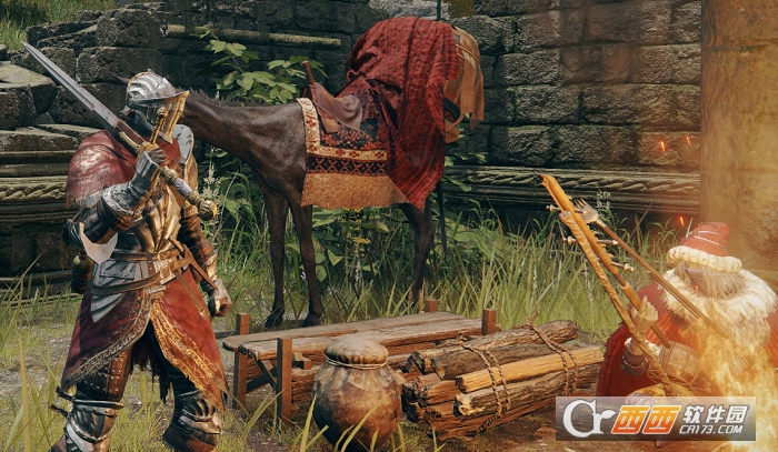 艾尔登法环流浪骑士套装mod V截图3