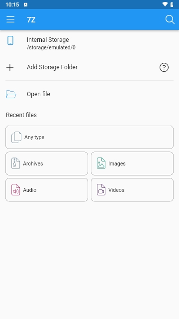 7Z解压工具手机版 V2.3.9截图1