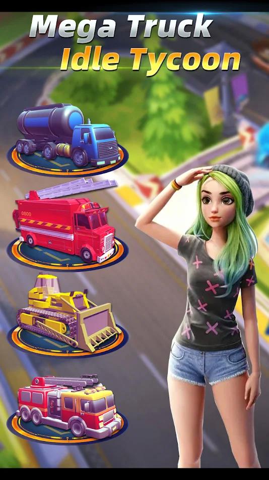 巨型卡车闲置大亨游戏中文版(Mega Truck Idle Tycoon) V1.1截图2