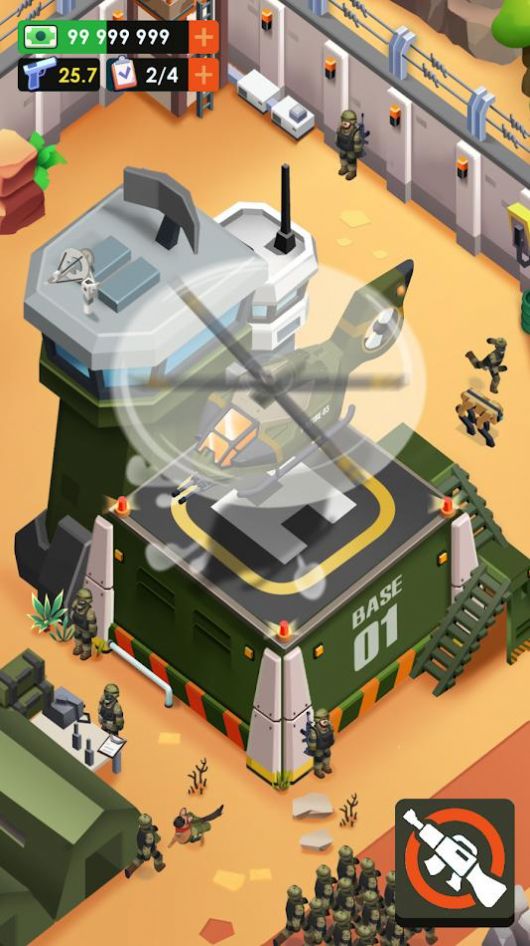 雇佣军大亨游戏安卓最新版(Mercenary Army Tycoon) V1截图1
