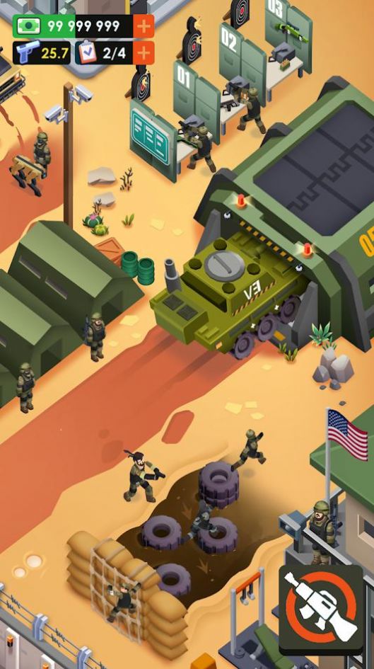 雇佣军大亨游戏安卓最新版(Mercenary Army Tycoon) V1截图2