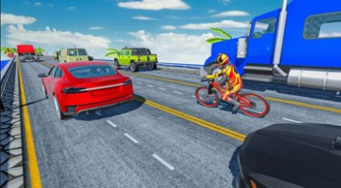 疯狂的交通自行车骑士3D游戏安卓版(Endless Cycle Race) V1.0.1截图1