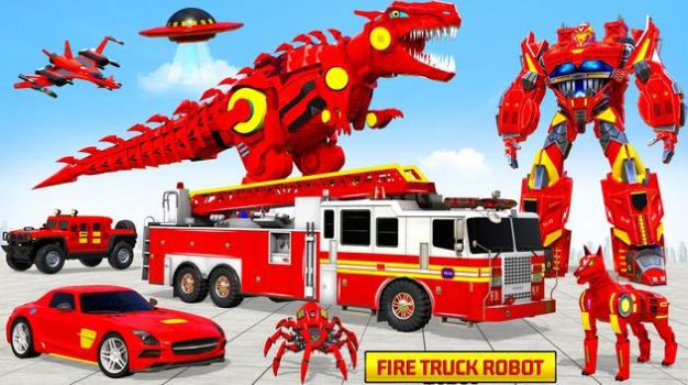 消防车机器人汽车游戏手机版下载(Fire Truck Robot Car Game) V111截图1