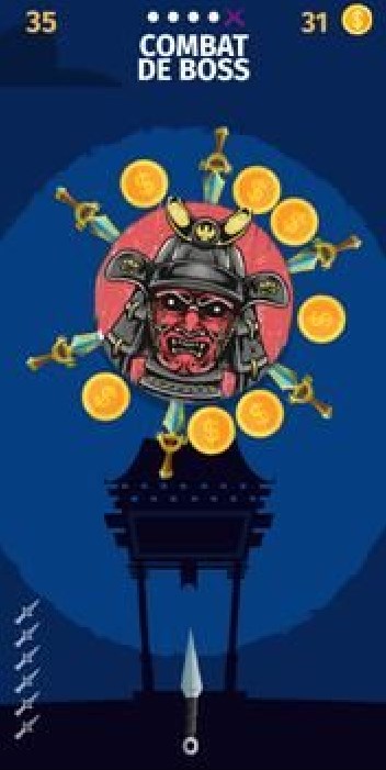 飞刀攻击忍者版下载安装手机版(Knife Hit Ninja Edition) V1.1.0截图1