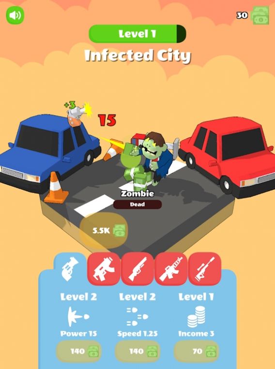 转圈射击的游戏手机版(Idle Shoot) V0.2截图2