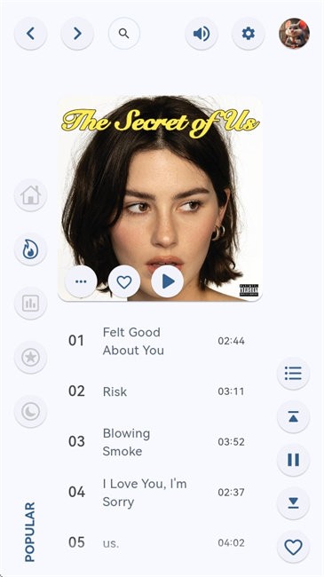 澎湃音乐播放器